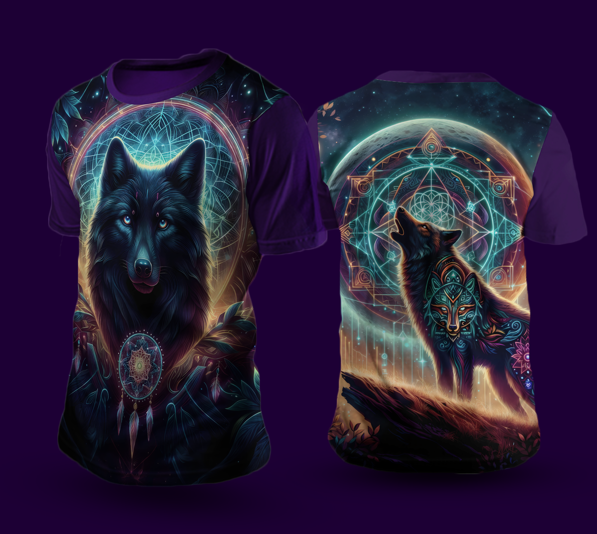 Camiseta NEON Lobo