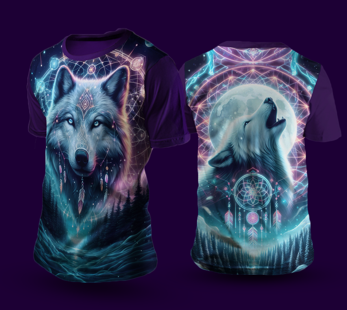 Camiseta NEON Lobo
