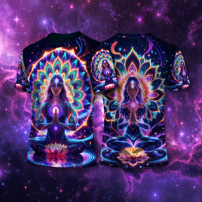 Camiseta NEON Lotus Cósmica