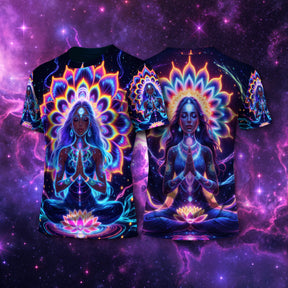 Camiseta NEON Lotus Cósmica