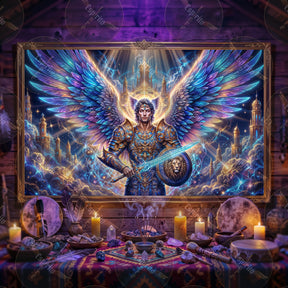 Pano Mágico NEON Arcanjo Miguel