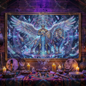 Pano Mágico NEON Arcanjo Miguel