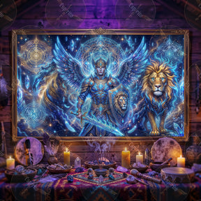 Pano Mágico NEON Arcanjo Miguel