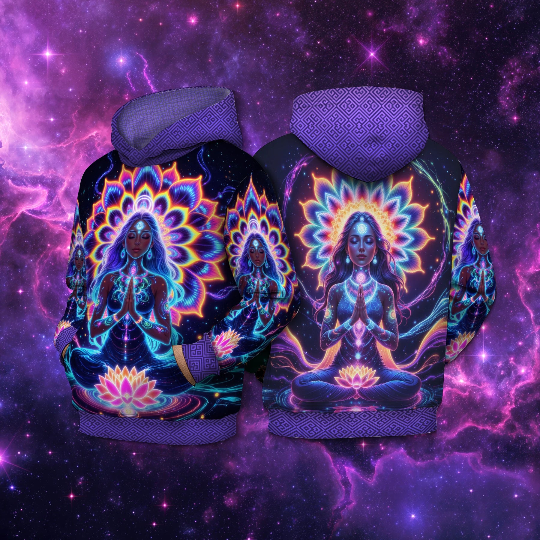 Moletom NEON Lótus Cósmica