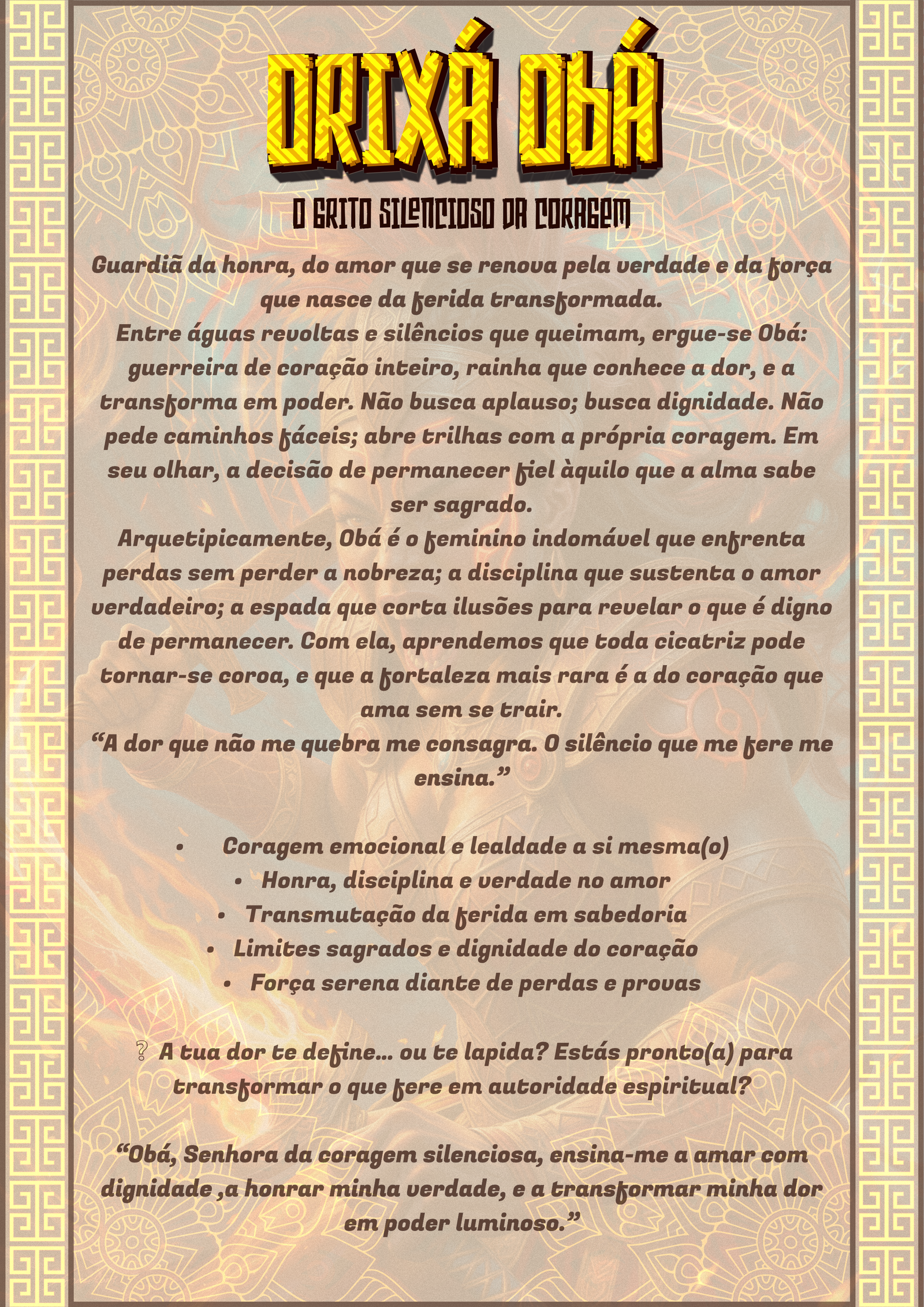 Card da Força – Camiseta NEON Obá