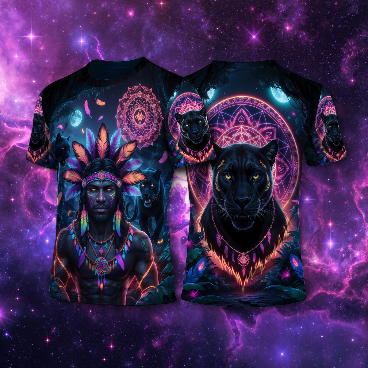 Camiseta NEON Pantera Negra – 3