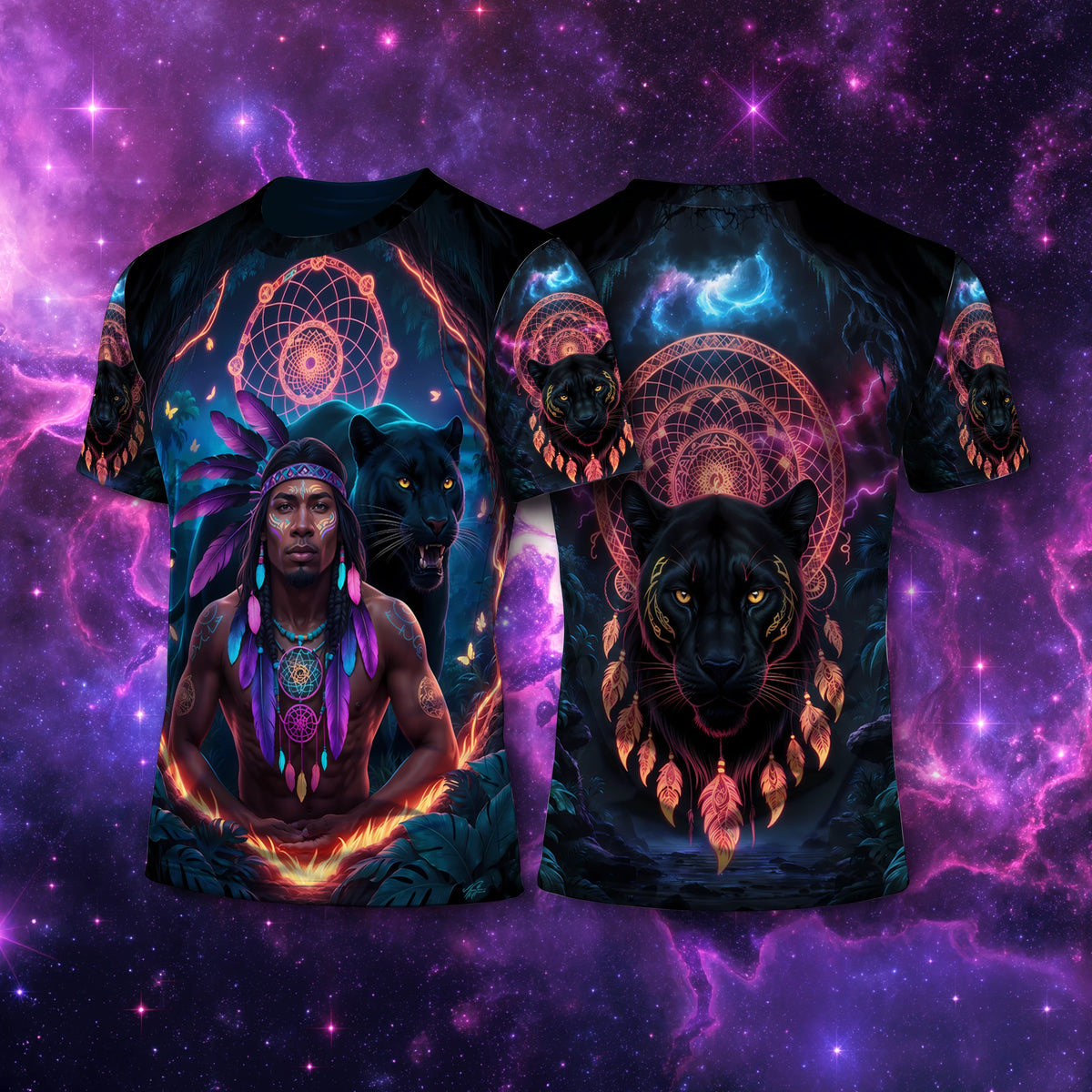 Camiseta NEON Pantera Negra – 4