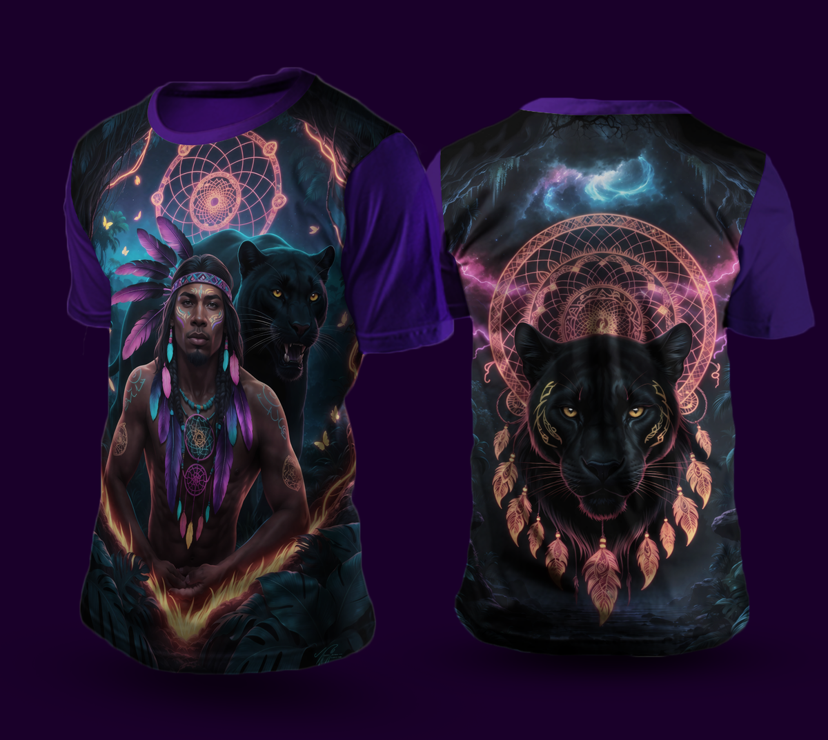 Camiseta NEON Pantera Negra – 5