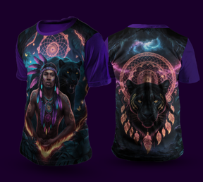 Camiseta NEON Pantera Negra