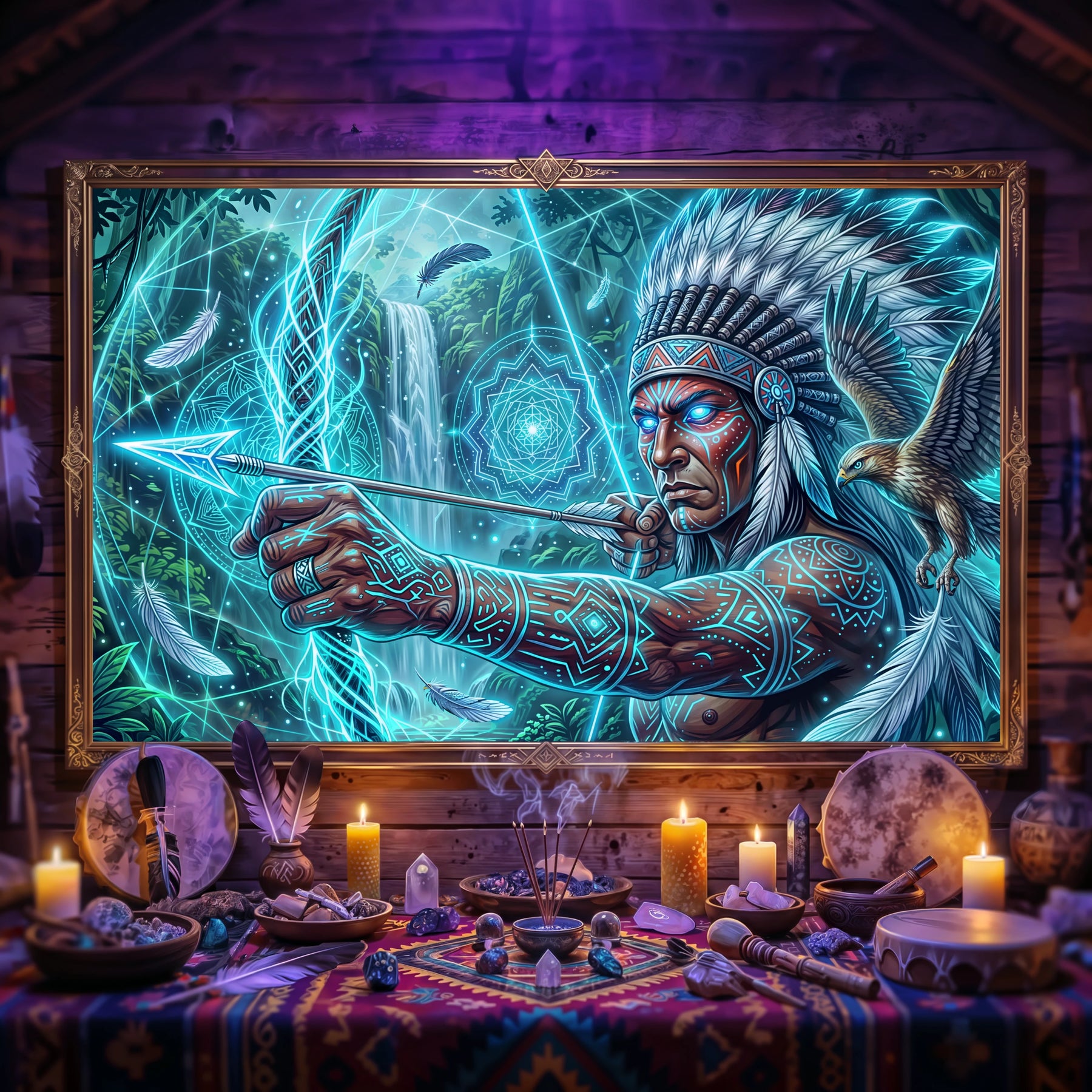 Pano Mágico NEON Mestre Pena Branca