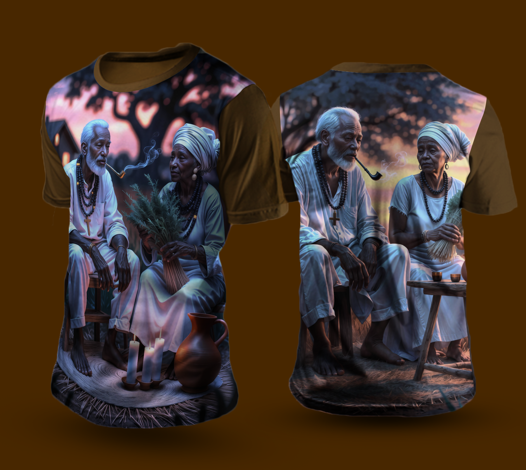 Camiseta NEON Pretos Velhos