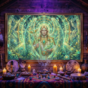 Pano Mágico NEON Arcanjo Rafael