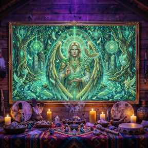 Pano Mágico NEON Arcanjo Rafael