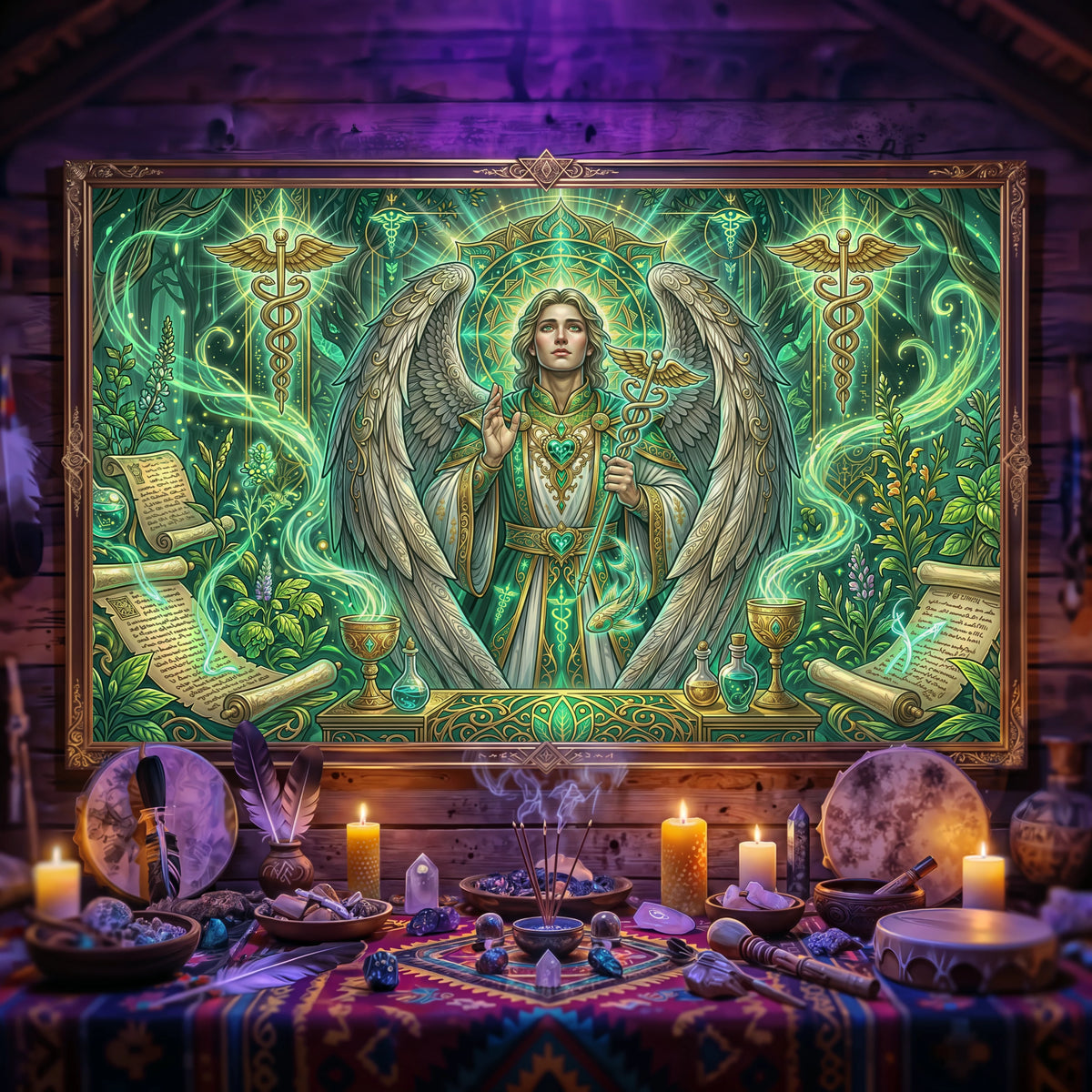 Pano Mágico NEON Arcanjo Rafael – 5