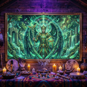 Pano Mágico NEON Arcanjo Rafael