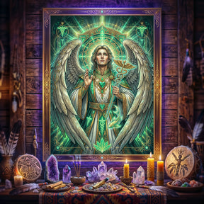 Pano Mágico NEON Arcanjo Rafael