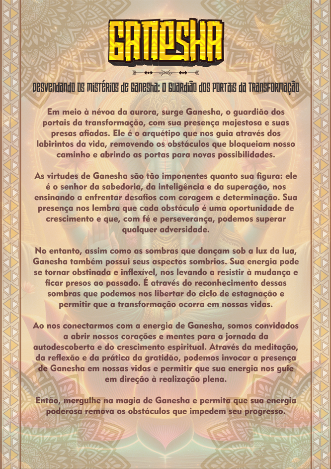 Card da Força – Camiseta NEON Ganesha